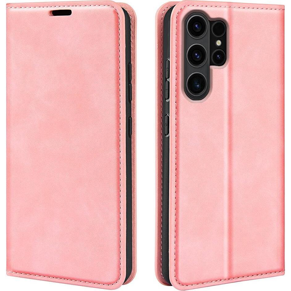 Thumbnail - Cover-Discount Stand Flip Case Hülle rosa (Samsung Galaxy S24 Ultra), Smartphone Hülle, Rosa