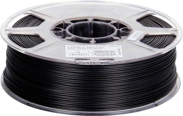 Produktbild eSUN ePA-CF Filament PLA hitzebeständig, hohe Steifigkeit, hohe Zugfestigkeit 1.75mm 1kg Carbon, Ma (PLA, 1.75 mm, 1000 g, Schwarz)