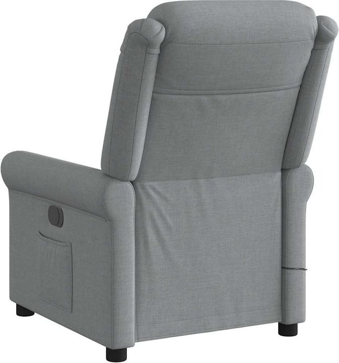 Produktbild VidaXL Massagesessel Elektrisch Hellgrau Stoff