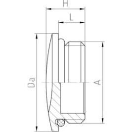 Thumbnail - Jacob, Kabelverbindung, Blindprop PG21 med o-ring IP65 messing