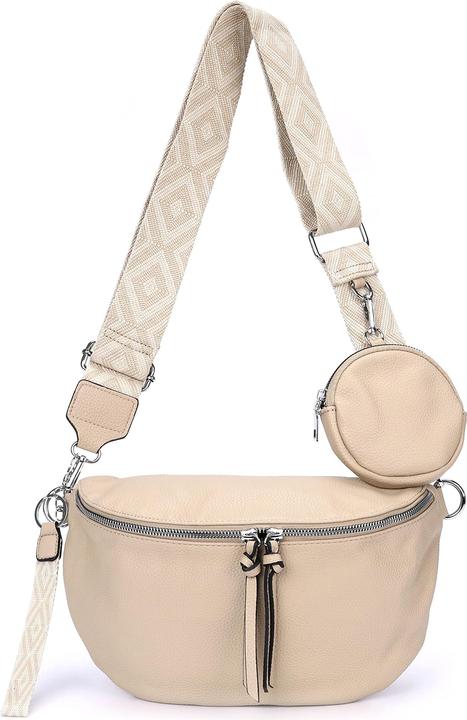 Produktbild Only-Bags.Store Umhängetasche, 3-in-1-Umhängetasche, Gürteltasche mit Reissverschluss und verstellbarem breiten