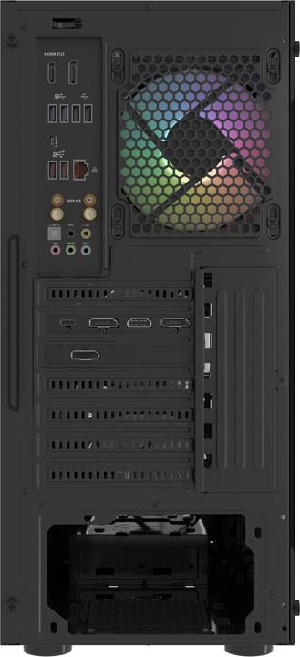 Actual product image Fury Obudowa OBUDOWA SHOBO SH4 RGB MIDI TOWER Z OKNEM CZARNA (ATX, mATX, Mini-ITX)