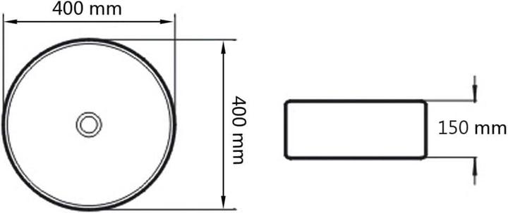 Image du produit vidaXL Becken (400 mm, 400 mm)