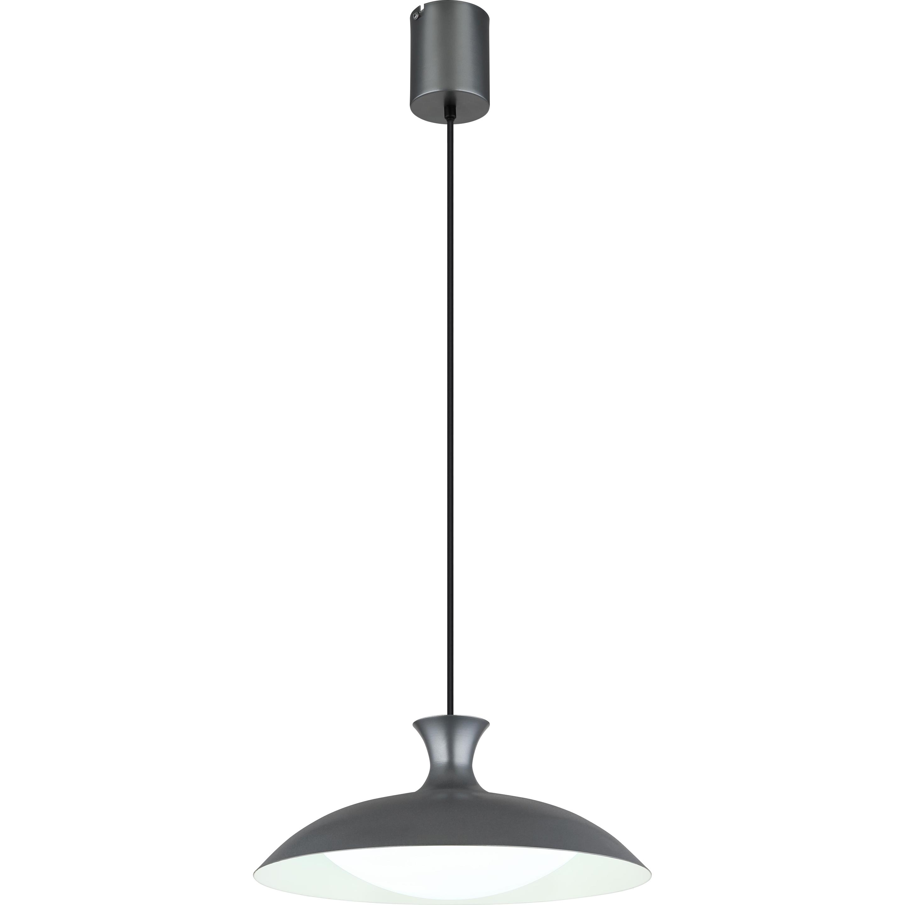 Globo, Lampada a sospensione, Rocha LED Hängeleuchte 18W CCT Grau Matt, Metall Memoryfunktion Ø40cm 15781G (2030 lm)