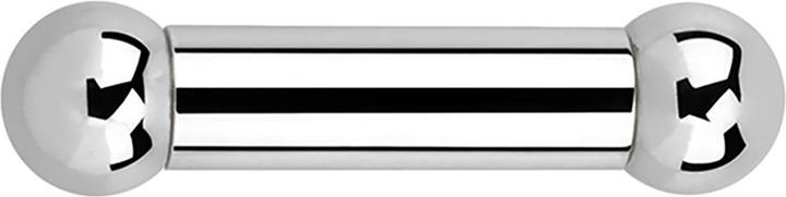 Image du produit Star Piercing Barbell femelle argent avec deux billes (sans laiton, Acier chirurgical 316L)