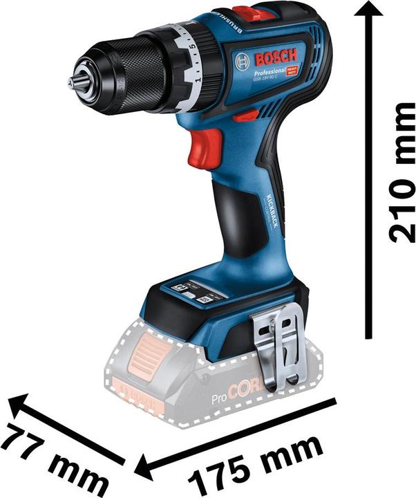 Produktbild Bosch Professional GSB 18V-90 C (Akkubetrieb)