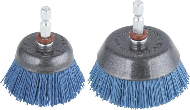 Produktbild wolfcraft 1 Nylondraht-Topfbürste soft ø50mm