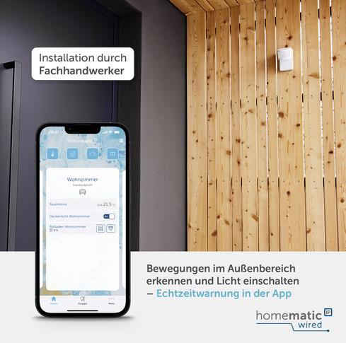 Produktbild Homematic IP Wired Smart Home Bewegungsmelder (20 m)
