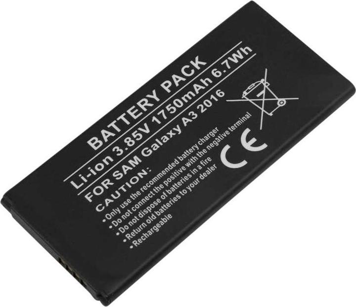 Produktbild Avizar Li-Ion Akku 3.85V 1750mAh Samsung Galaxy A3 (2016)