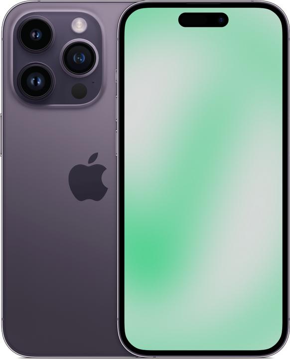 Actual product image Revendo iPhone 14 Pro (256 GB, Deep Purple, 6.10", 48 Mpx, SIM + eSIM, D / Acceptable)