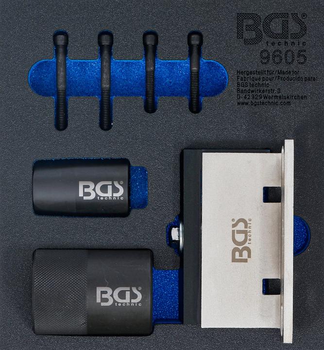 Produktbild BGS Einlage 1/6: Nockenwellen-Haltewerkzeug- & Kurbelwellendichtring-Werkzeug f. Ford, Volvo 2.5 Turbo