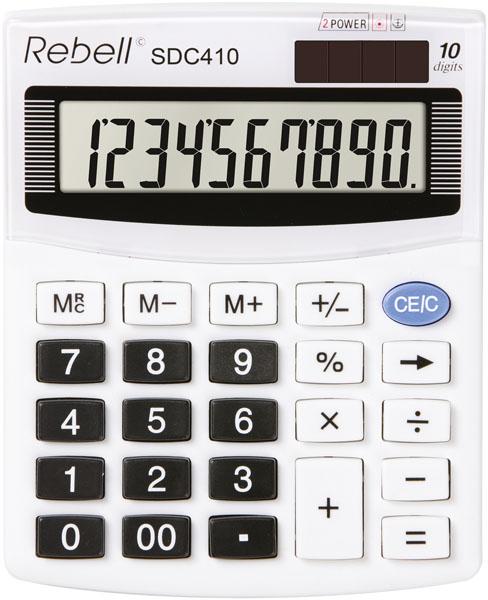 Image du produit Rebell Calculatrice de bureau SDC-410 (Cellules solaires, Piles)
