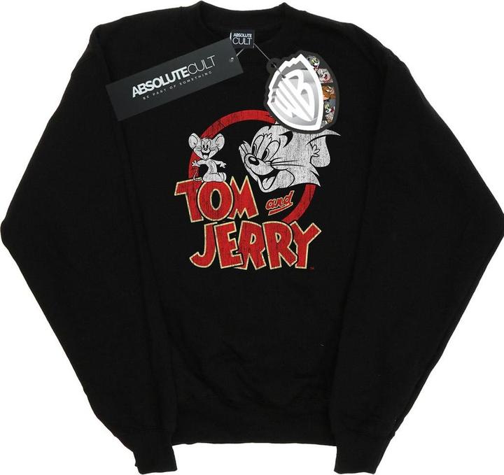Produktbild Tom & Jerry Distressed Logo Sweatshirt Mädchen (104)