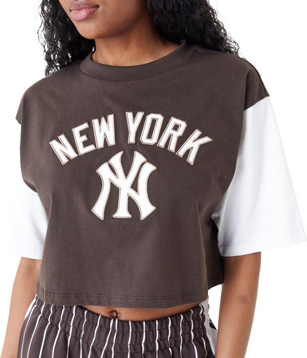 Actual product image New Era Ladies Cropped Raglan Top brown - L (L)