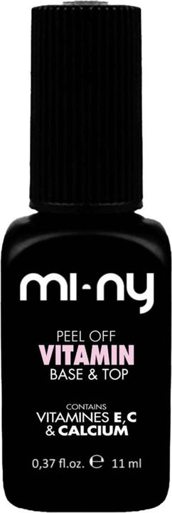 Mi-ny One Step Peel Off Gel Polish - Base & Top with Vitamins & Calcium