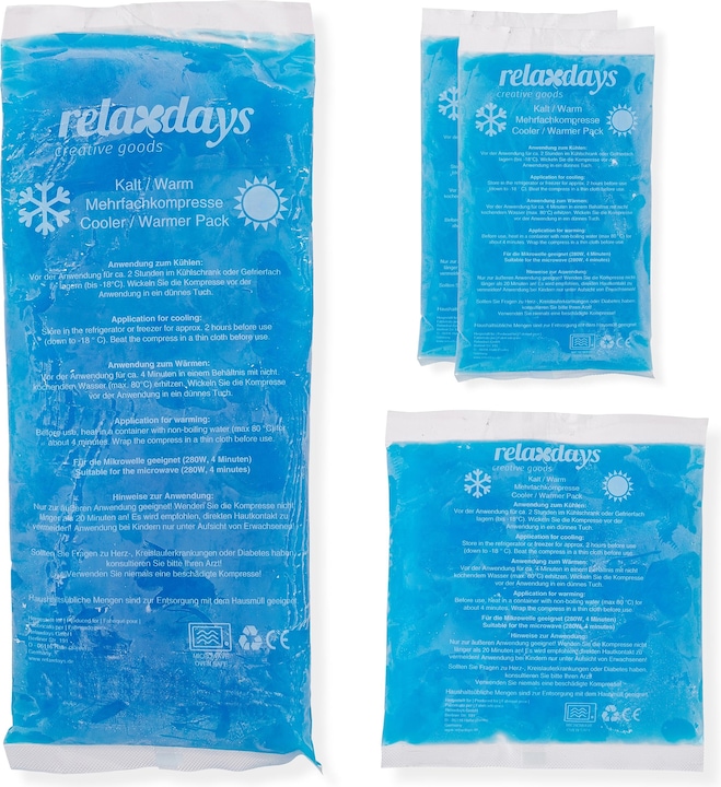 Immagine prodotto Relaxdays 4x cuscinetto di raffreddamento (4 x, 870 g)