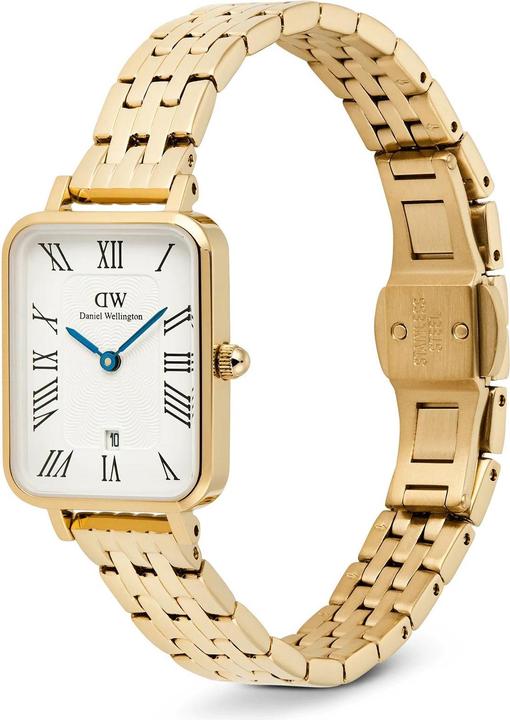 Produktbild Daniel Wellington - Quadro 20x26 Roman Numerals Date 5-link White Gold DW00100861
