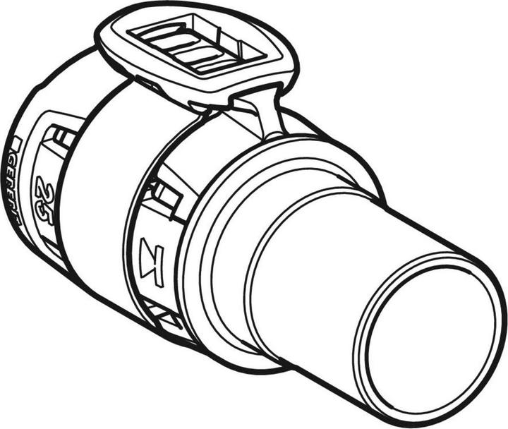 Actual product image Geberit FlowFit transition to Mapress 20 x 15 mm with insertion end 620231001 (Press connection)
