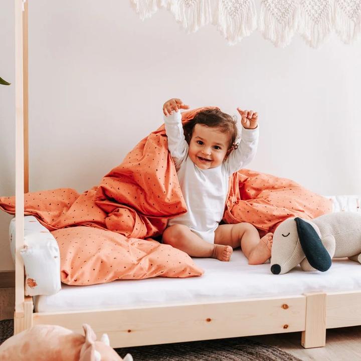 Immagine prodotto Träumeland Biancheria da letto in jersey Fiore verde 80/80 + /40