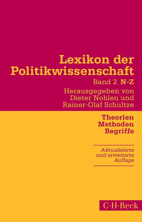 Produktbild Lexikon der Politikwissenschaft Bd. 2: N-Z (Deutsch, Dieter Nohlen, Rainer-Olaf Schultze, 2019)