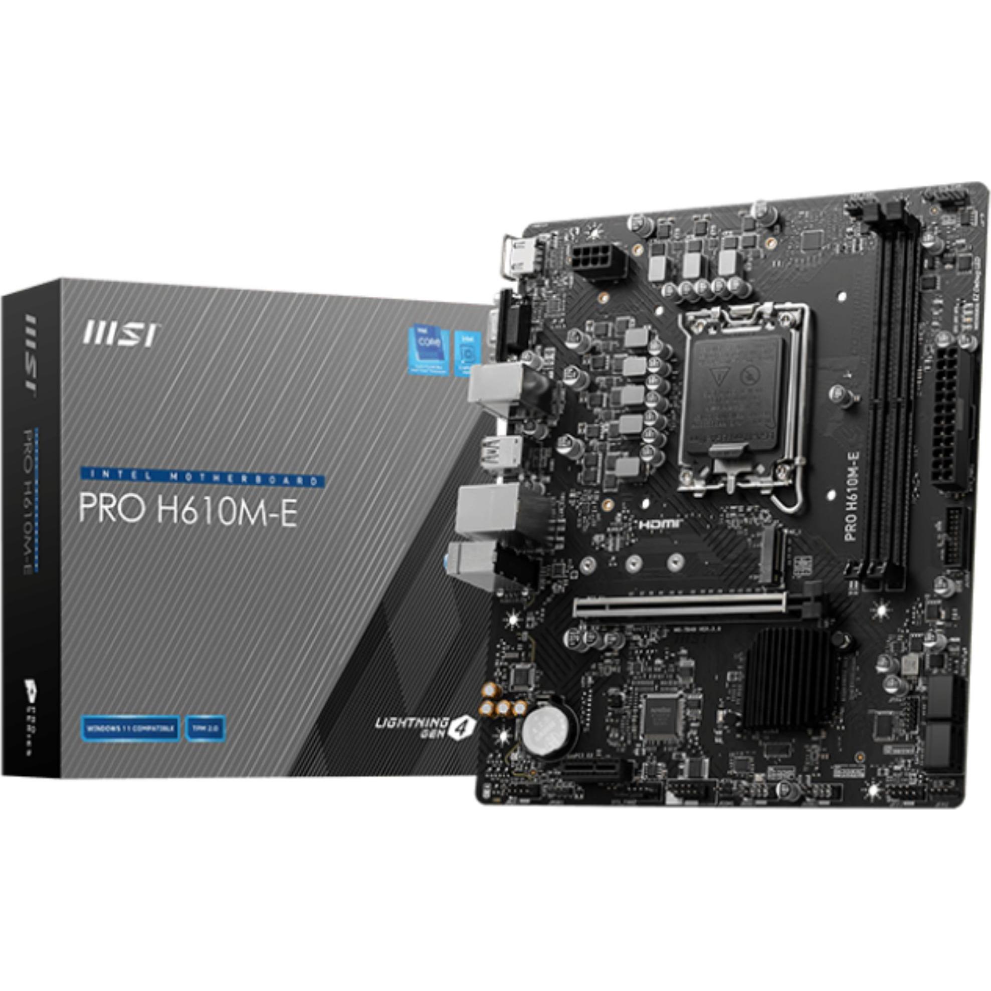 MSI PRO H610M-E (LGA 1700, Intel H610, mATX), Scheda madre
