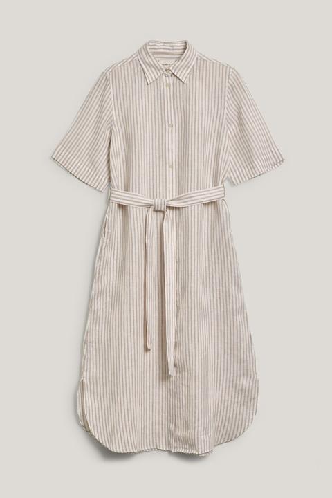 Image du produit GANT Robe Chemise en Lin à Rayures (34)