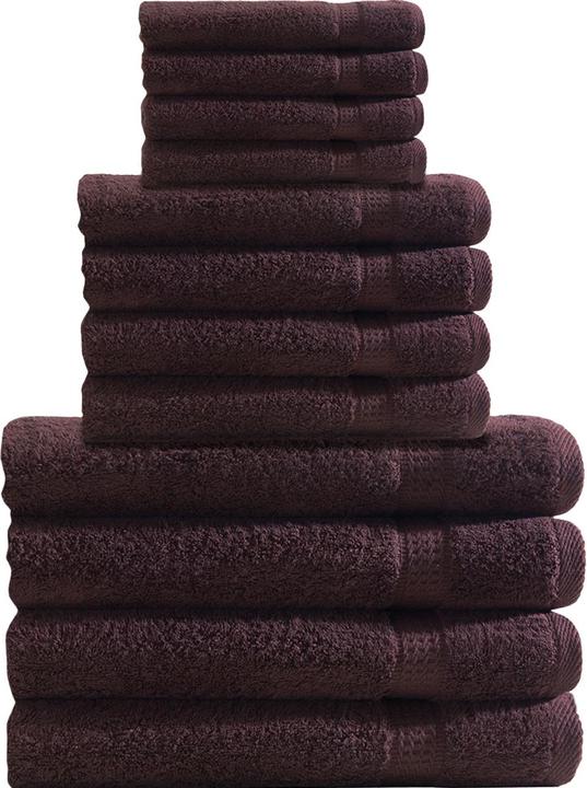 Image du produit Casativo Set de serviettes 12 pièces, 4 serviettes invitées, 4 serviettes de bain et 4 serviettes de toilette (100 x 50 cm, 150 x 100 cm, 50 x 30 cm)