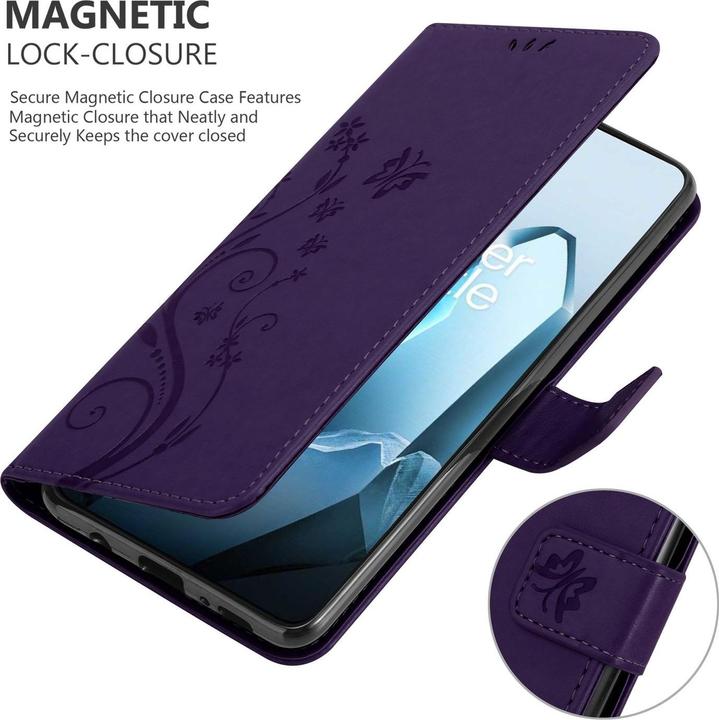 Produktbild Cadorabo Hülle für OnePlus 13 mit Blumen Muster (OnePlus 13)