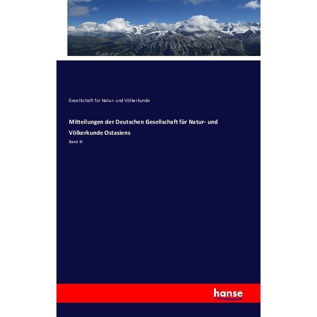 Mitteilungen der Deutschen Gesellschaft für Natur- und Völkerkunde Ostasiens, Fachbücher