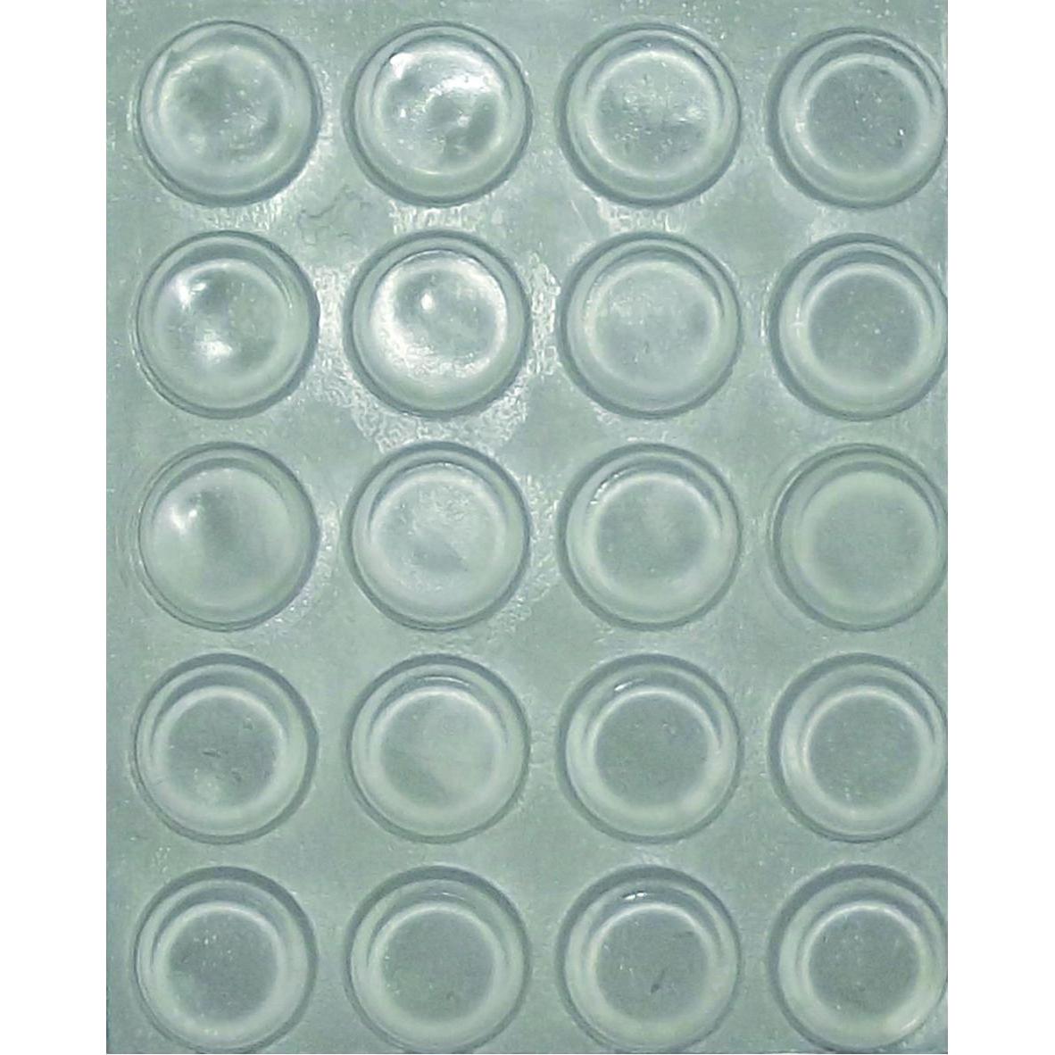 Simausrom, Möbelgleiter + Schutzpuffer, TDK1 Türanschlagdämpfer selbstklebend, rund, Ø13 x 4, Kunststoff transparent (An...