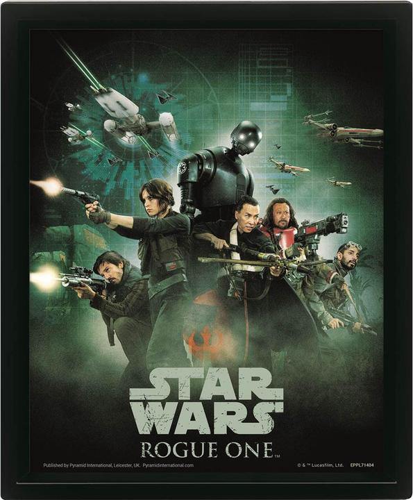 Pyramid Star Wars Cadre 3d Lenticulaire Rogue One Rebel Soldier (25.5 x 20.5 x 4.5 cm)