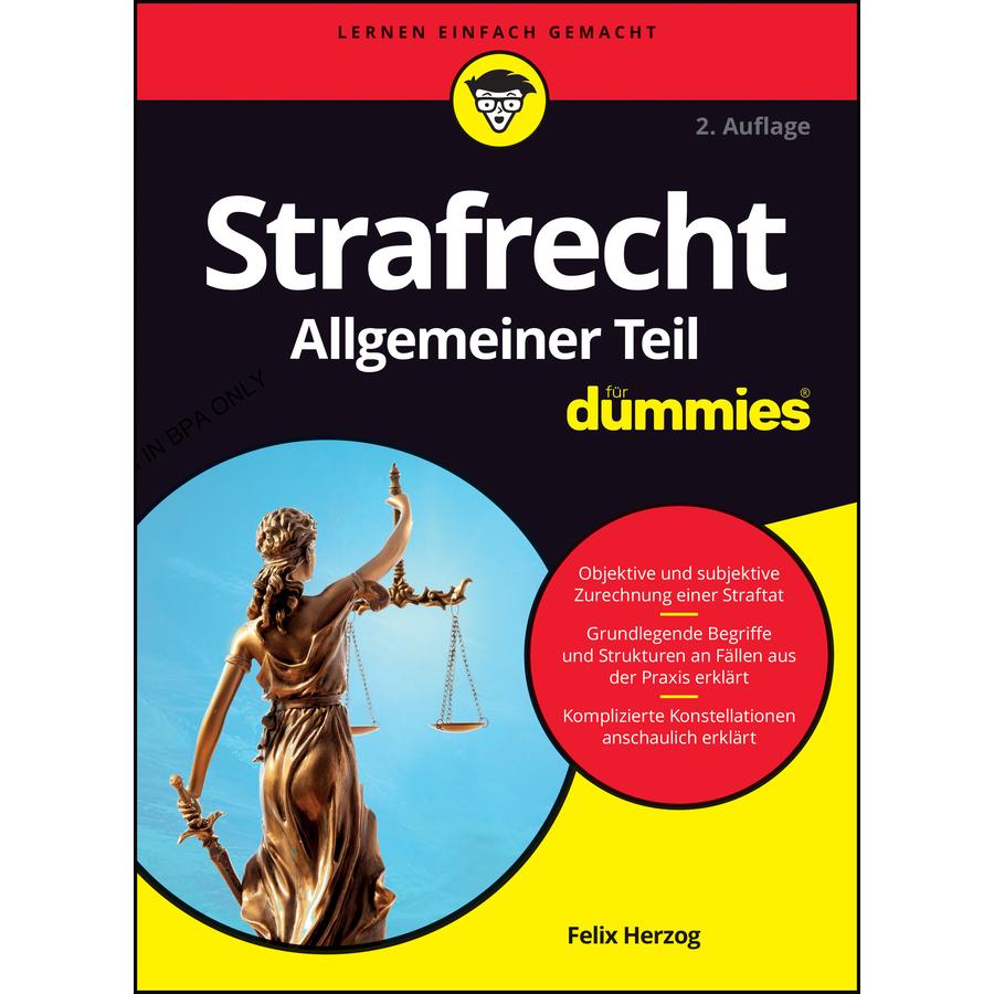 Strafrecht Allgemeiner Teil für Dummies, Fachbücher von Felix Herzog