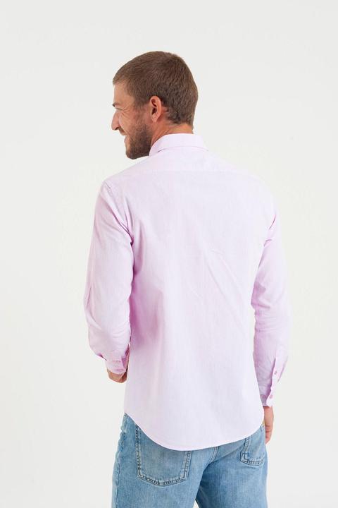 Immagine prodotto Camberabero Camicia a maniche lunghe in cotone lino tinta unita (3XL)