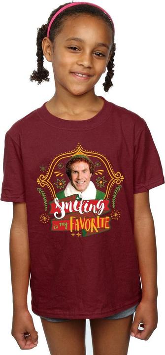 Actual product image Elf Girls Buddy Smiling Cotton T-Shirt (116)