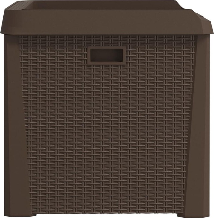 Actual product image VidaXL Gartentruhe Braun 125 L PP,Farbe: Braun,Material: 100