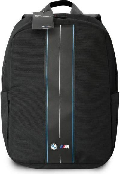 BMW Backpack BMBP15COMPVSKL 16" Black Nylon Blue Stripe