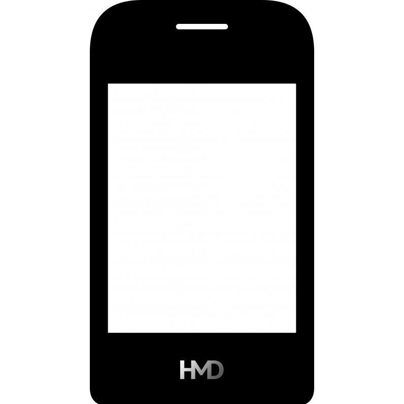 HMD Front Glass fur 2660 Flip, Black, Pezzi di ricambio per dispositivi mobili, Nero