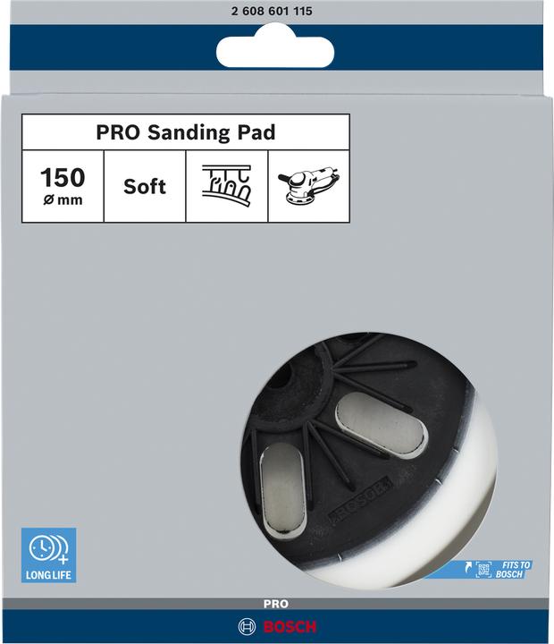 Produktbild Bosch Professional Zubehör Schleifteller weich, 150 mm, für GEX 125-150 AVE, GEX 150 AC, GEX 150