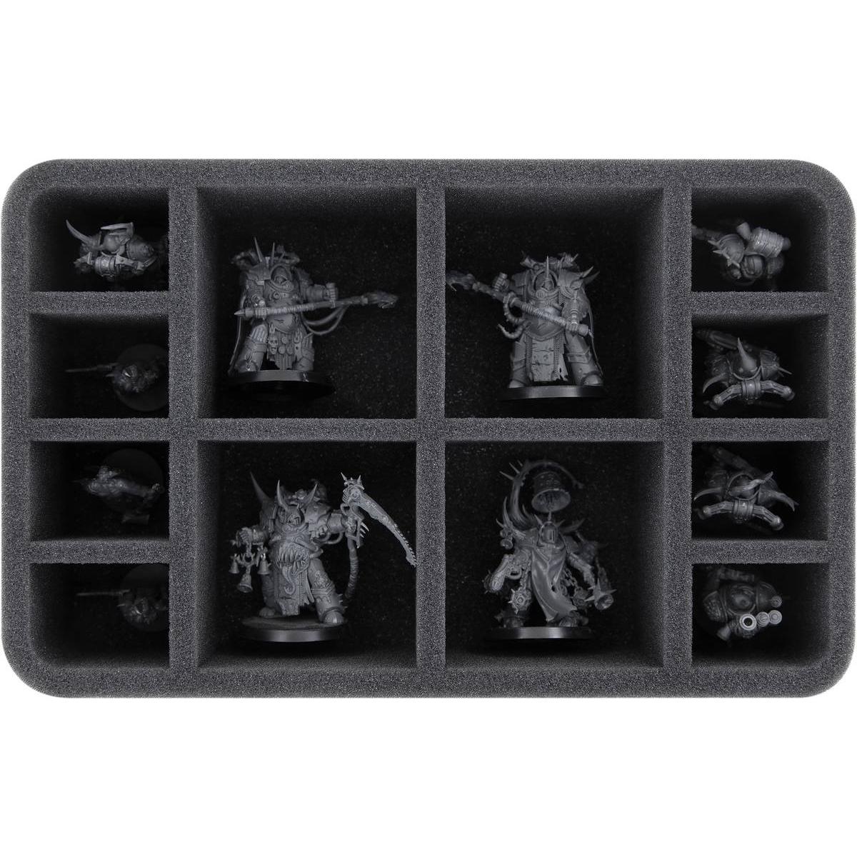 Feldherr HS070A014 - Inserto in schiuma per Death Guard - 12 scomparti (Schiuma solida)
