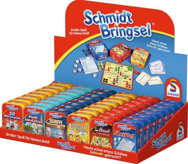 Productafbeelding Schmidt Spiele Schmidtbringsel spellen 6f metalen blik 48=display