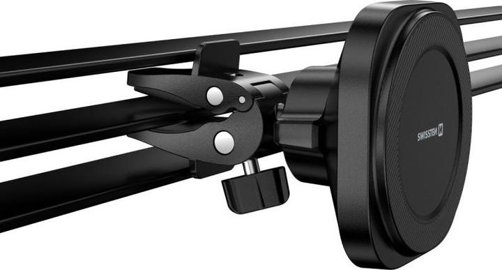 Actual product image Swissten Magstick Compact Magnetic Car Holder With Wireless Charger 15W/7.5W(Magsafe Compatible)