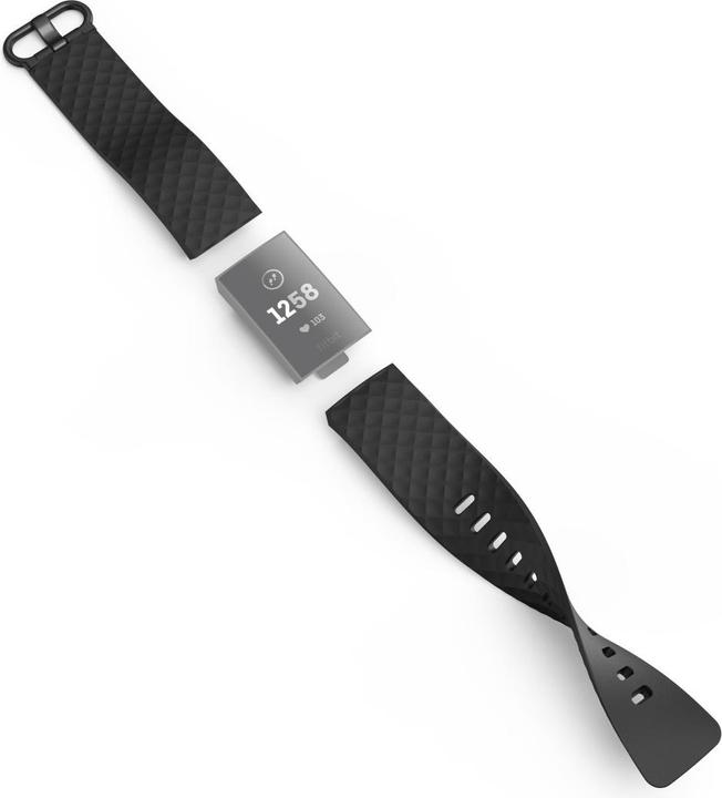 Actual product image Hama Bracelet FitbitCharge 3/4 (22 mm, Stainless steel, Thermoplastic polyurethane, 4, Charge 3)