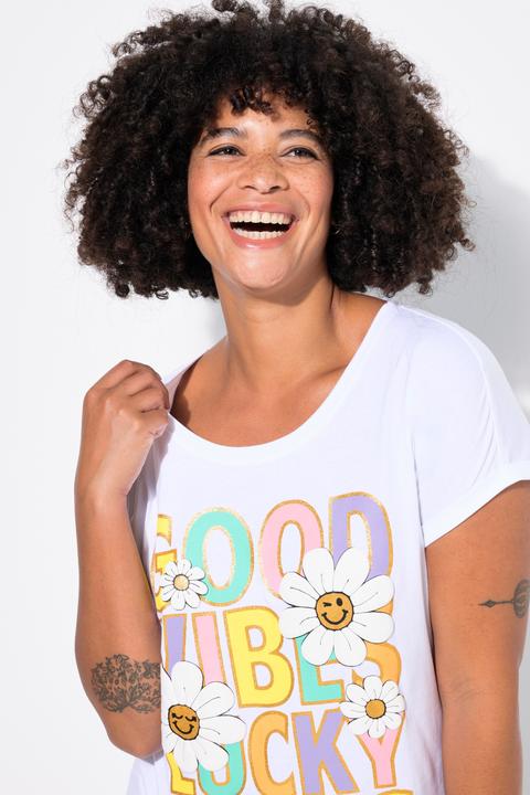 Immagine prodotto Angel of Style T-Shirt, Blumen/Statement-Motiv, Halbarm (52)