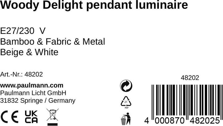 Valeurs nutritives et ingrédients Pauleen Woody Delight (E27)