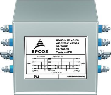 Actual product image Epcos Mains filter 35A 440V