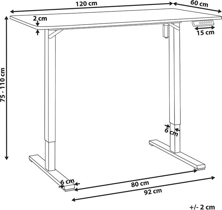 Image du produit Beliani Tavares (120 x 60 x 75 cm)