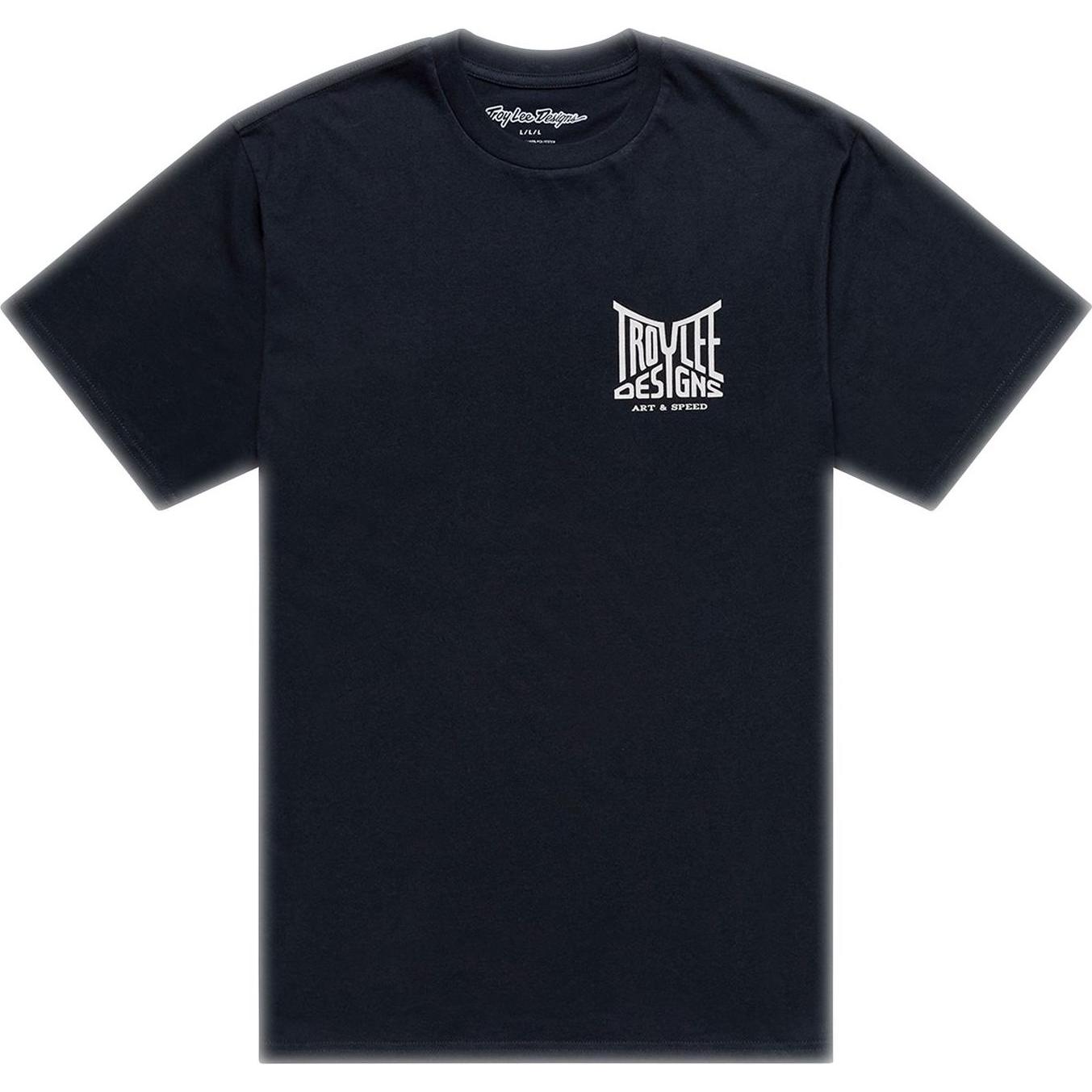 Troy Lee Designs, Uomini, Maglietta, T-Shirt, Handlebar, black, L, Nero, (L)