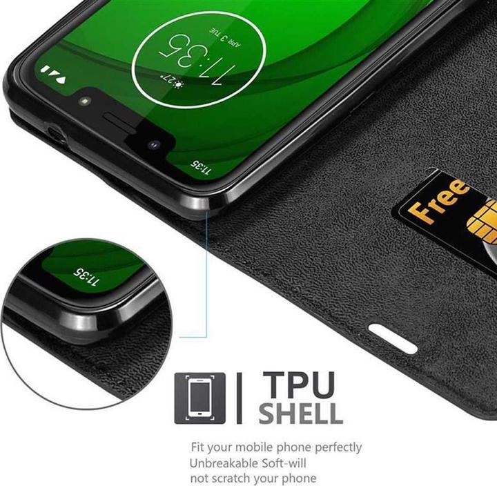 Actual product image Cadorabo Book Invisible Magnet Cover (Motorola Moto G7 Play)