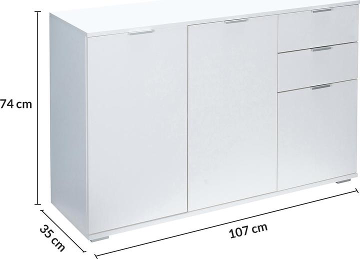 Image du produit Casaria Buffet (107 x 35 x 74 cm)