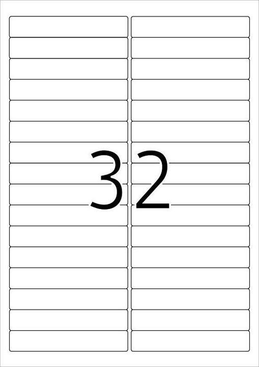 Actual product image HERMA A4 removable labels